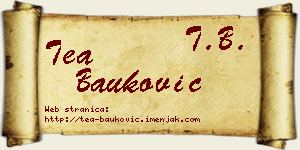 Tea Bauković vizit kartica